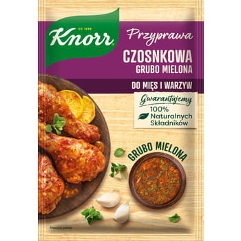 Knorr Przyprawa Czosnkowa Grubo Mielona Do Mięs I Warzyw 20 G - Knorr