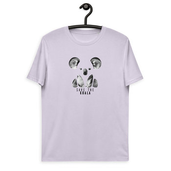 Koala - Koszulka Unisex Organic Endangered Animal - Lawenda, 2Xl - AWAK