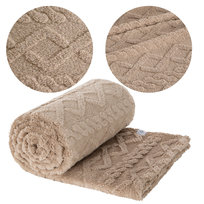 Koc 200x220 Design Tłoczony WarKocz Beż