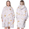 KOC BLUZA Oversize Ciepła Gruba KOCOBLUZA 2w1 XXL KOTY Futrzak z Kapturem - Mystersheep