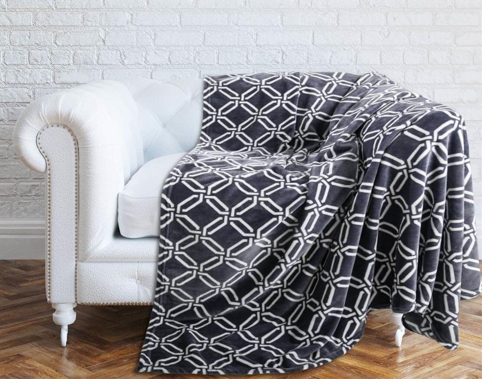 Koc drukowany Tayga, Matex, 150x200 cm, geometryczny wzór
