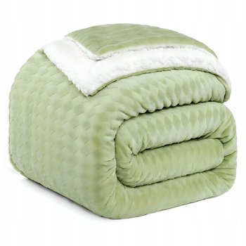 Koc Dwustronny 160X200 Baranek Mikrofibra Sherpa Narzuta Na Łóżko 470Gsm - PanxHome