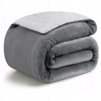Koc Dwustronny Z Barankiem Sherpa 200X230Cm Narzuta Na Łóżko 520Gsm Miękki