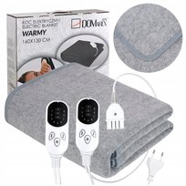 KOC ELEKTRYCZNY GRZEJĄCY 160x130 CM MATA GRZEWCZA ROZGRZEWAJĄCA PILOT TIMER