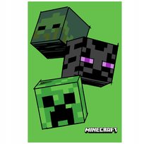 Koc Minecraft Moby Creeper Zombie 100×150 Polarowy Dla Dziecka