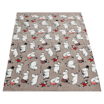 Koc, Moomin, Beżowy, 150x200 cm - Empik