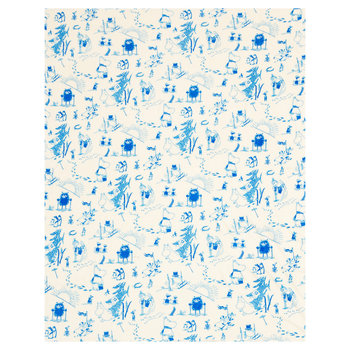 Koc, Moomin Winter, Biały, 150x200 cm - Empik