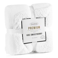 Koc narzuta 150x200 Tedy biały dwustronny Eurofirany Eurofirany