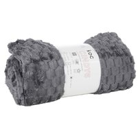 Koc Narzuta Cindy6 200x220 Mikrofibra Tłoczony Pled Stal