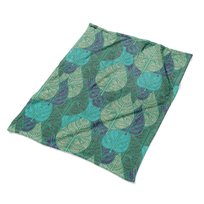 Koc, narzuta, FABRICSY, zielony, 100x135 cm Fabricsy