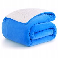 Koc Narzuta Na Kanapę Miękki Ciepły Sherpa Dwustronny Mikrofibra 130X160Cm