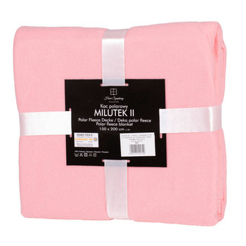 Koc narzuta na łóżko MILUTEK II 150x200 jednobarwny różowy - Inny producent