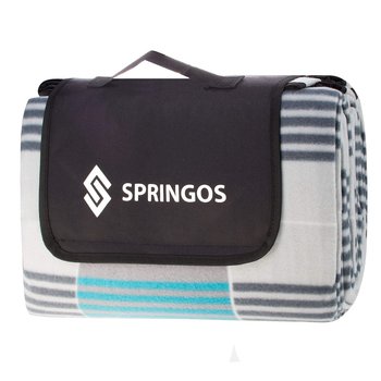 Koc piknikowy w kratkę Springos 200x200 cm - Springos
