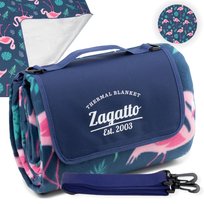 Koc piknikowy z izolacją 200x200 cm duży plażowy mata wodoodporny ZAGATTO ZG906