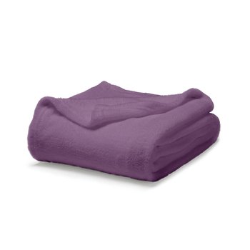Koc pluszowy na łóżko TODAY, fioletowy, 180x220 cm - Today