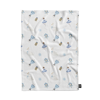 Koc pluszowy  XMAS wzór XM13 | Zimowy balet 135 x 100 cm - DECORDRUK