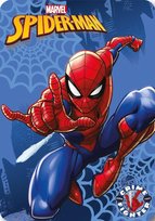 Koc polarowy 100x140 SPIDER-MAN niebieski świąteczny 220g/m2 Faro