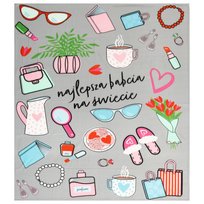 Koc Polarowy, Dzień Babci i Dziadka, najlepsza babcia na świecie, 150x200 cm