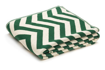 Koc Stripes 125X150 Cm Green - Komfort