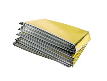 Koc Termiczny 160X210 Cm, Srebrno Złoty - Carmotion