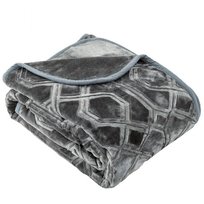 Koc Vito grafitowy 160x200 cm Spod Igły i Nitki