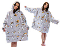 Koc z rękawami Koc bluza kocobluza Oversize XXL, Kotki