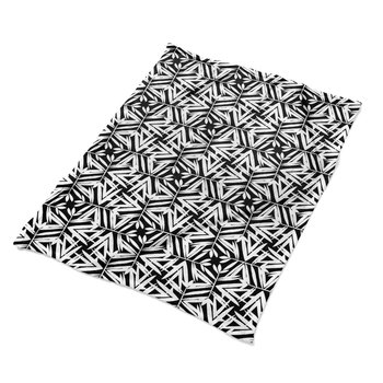 Koce na łóżko nadruk Czarno-biały wzór ze wzorem, Fabricsy - Fabricsy