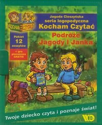 Kocham czytać. Zeszyt 19-30 Podróże Jagody i Janka. Pakiet 12 zeszytów + gra planszowa - Cieszyńska Jagoda