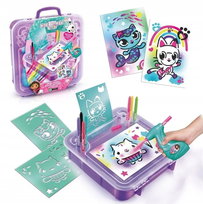 Koci Domek Gabi Walizeczka Kociej Artystki Szablony Aerograf Naklejki Epee