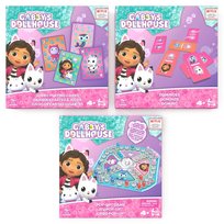 Koci Domek Gabi zestaw gier 3w1 Domino Pop-up Karty Jumbo, gra planszowa, Spin Master Spin Master