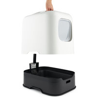 Kocia Kuweta Z Pochłaniaczem Biała + Łopatka Rotho