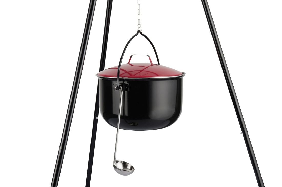 Kociołek węgierski do grilli wahadłowych ACTIVA 11110, czarny, 14 l
