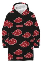 Kocobluza Naruto Shippuden Halantex koc z rękawami ponczo blanked hoodie