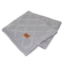 KOCYK BAMBUSOWY KOC BAMBUS 80x100 cm SZARY