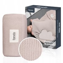 Kocyk bambusowy otulacz dla dzieci 75x100cm PIERWSZY PREZENT Lionelo Bamboo