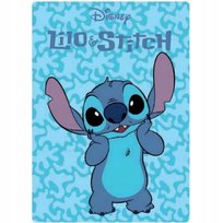 Kocyk dla dziecka KOC polarowy dziecięcy 100x140 Lilo i Stitch niebieski