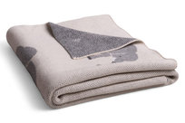 Kocyk dziecięcy 80x100 Rainbow szary słonie bawełniany BabyMatex