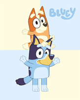 Kocyk dziecięcy Bluey 120 x 150 cm Halantex koc pieski Bingo i Bluey Halantex