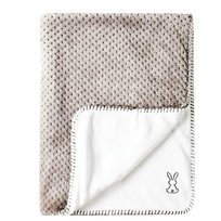 Kocyk dziecięcy Lapidou 75x100 cm szary dwustronny Nattou