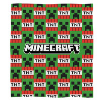 Kocyk dziecięcy Minecraft 130 x 170 cm Halantex creeper TNT gra koc Halantex