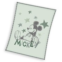 Kocyk dziecięcy z miękkiego coralu PUSZYSTY KOC do łóżeczka Myszka Mickey