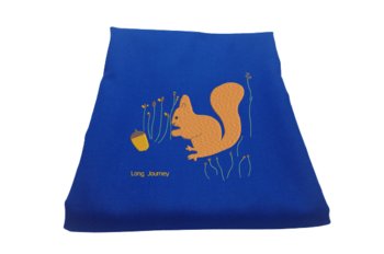 Kocyk niemowlęcy z wełny merynosa Rudzielec, kolor niebieski - Inna marka