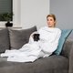 Kocyko - Szlafrok Biały ciepły koc z rękawami Froster - Froster