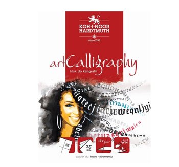 Koh-I-Noor, Blok do kaligrafii A5, papier do tuszu bezkwasowy, 25 arkuszy - Koh-I-Noor