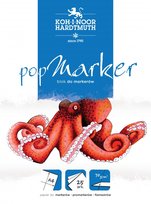 Koh-I-Noor, Blok PopMarker A4, papier do markerów i flamastrów, 25 arkuszy Koh-I-Noor