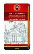 Koh-I-Noor, Ołówki grafitowe profesjonalne 1502 5H-5B, 12 szt - Koh-I-Noor