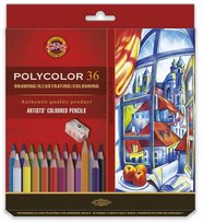 Koh-I-Noor, Profesjonalne kredki artystyczne Polycolor 3836, 36 szt Koh-I-Noor