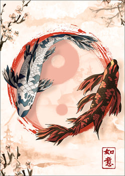 Koi Fish - plakat 30x40 cm - Galeria Plakatu