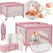 Kojec dla dziecka składany MATERAC torba transportowa kółka Lionelo Mille+