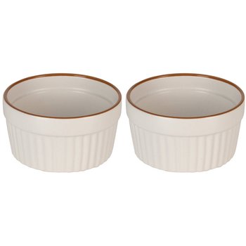 Kokilki Do Zapiekania, Porcelanowe, 2 Sztuki, 200 Ml, Ø 10 Cm - EH Excellent Houseware